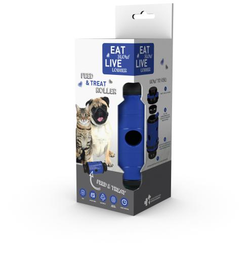 Eat Slow Live Longer Feed & Treat Roller Blau S