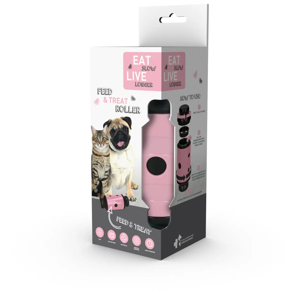 Eat Slow Live Longer Feed & Treat Roller Rosa S