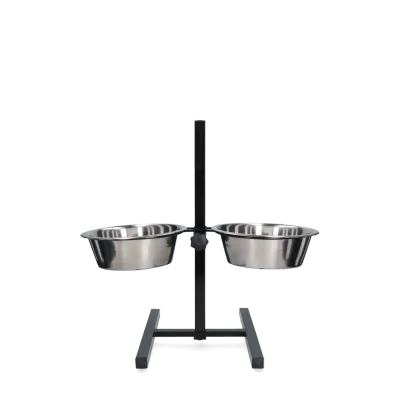 Futter- und Trinkschale Edelstahl T-Ständer Ø 21 cm (1,75 l)
