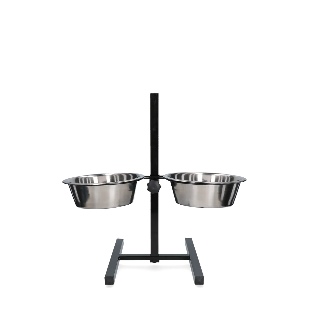 Futter- und Trinkschale Edelstahl T-Ständer Ø 21 cm (1,75 l)