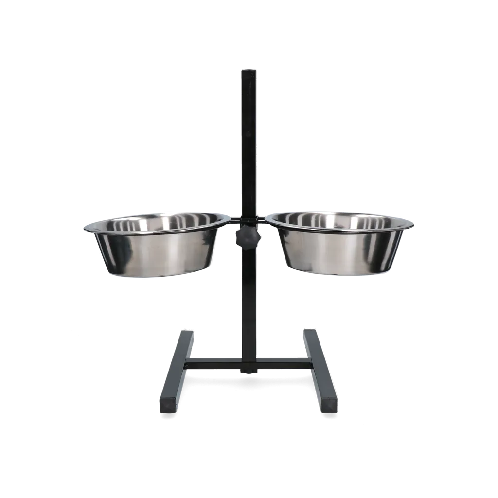 Futter- und Trinkschale Edelstahl T-Ständer Ø 25 cm (2,8 l)