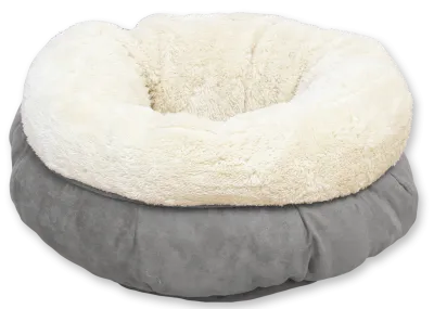 AFP Lambswool - Donut Bed Grau
