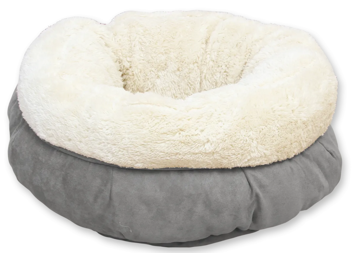 AFP Lambswool - Donut Bed Grau