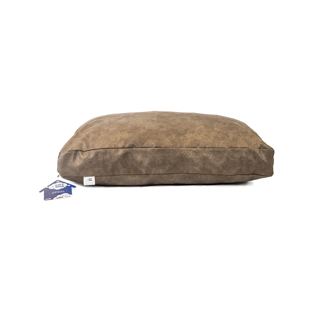 Let's Sleep Plush Pillow Hundebett M Taupe