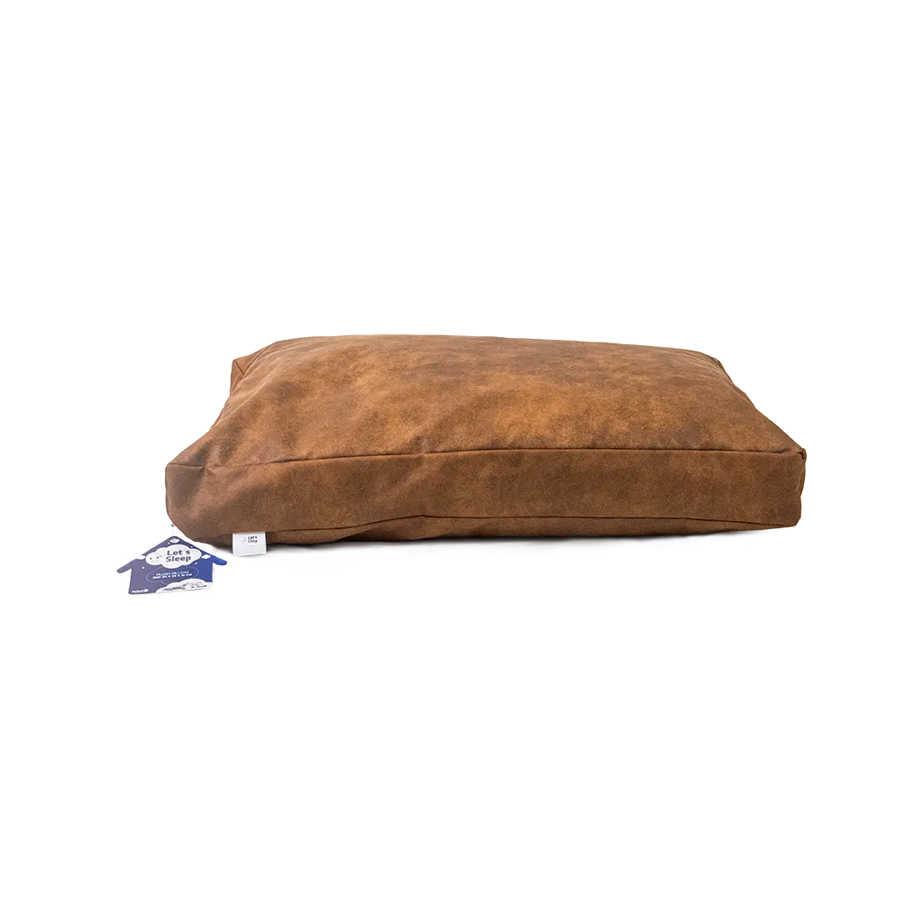 Let's Sleep Plush Pillow Hundebett XL Cognac