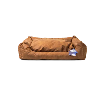 Let's Sleep Sweet Dreams Hundekorb Mit Kissen XL Cognac