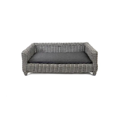 Let's Sleep Cozy Basket Weidenkorb Für Hunde M Anthrazit