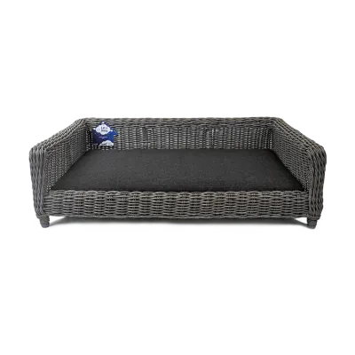Let's Sleep Cozy Basket Weidenkorb Für Hunde XL Anthrazit