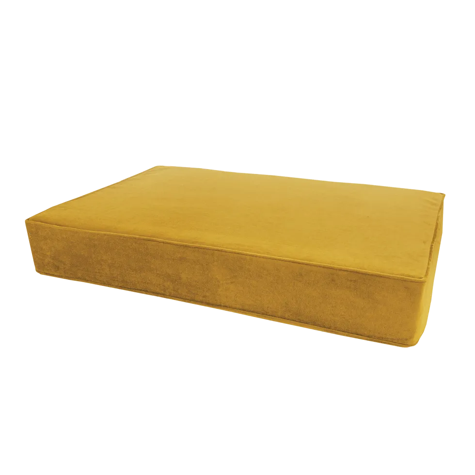 Madison Orthopädisches Kissen Velvet Gelb S