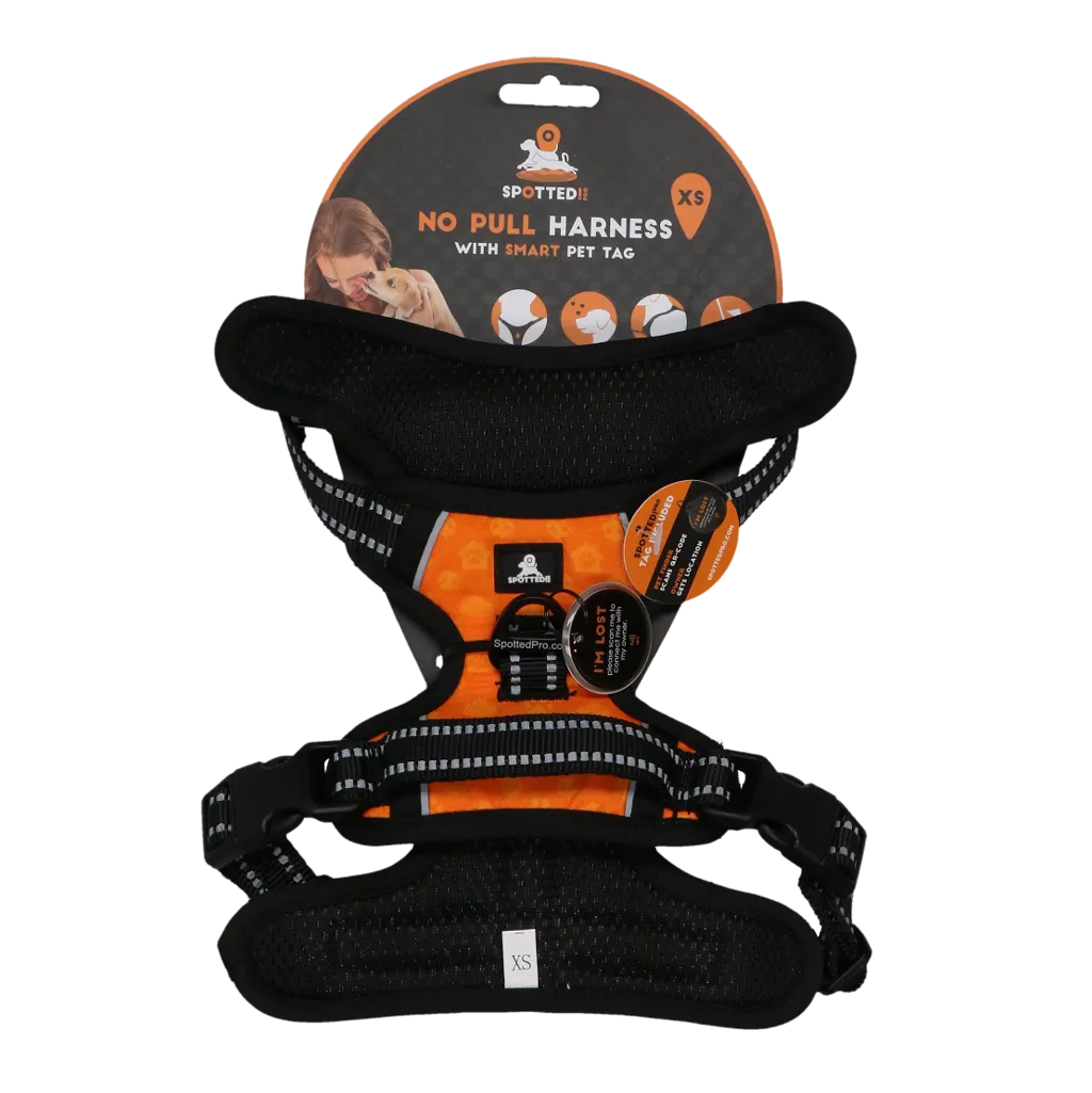 Spotted! Pro No Pull Harnas Orange XS