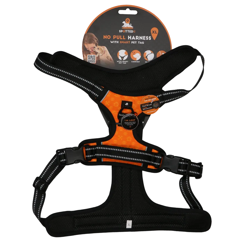 Spotted! Pro No Pull Harnas Orange XL