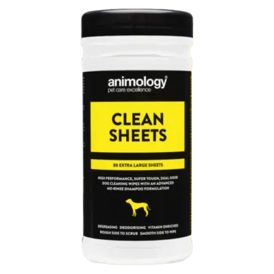Animology Clean Sheets Extra Large Dog Wipes 80 pcs