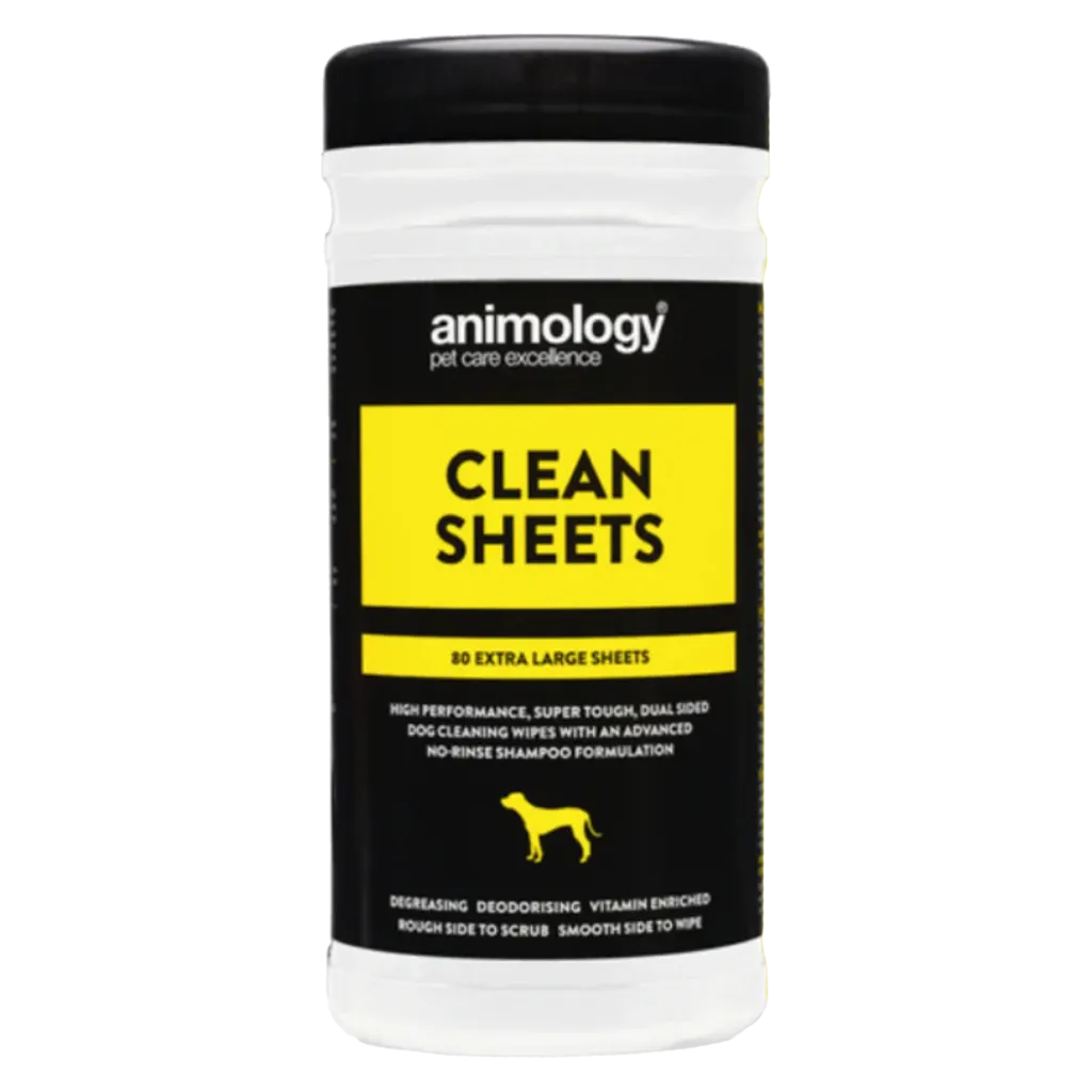 Animology Clean Sheets Extra Large Dog Wipes 80 pcs