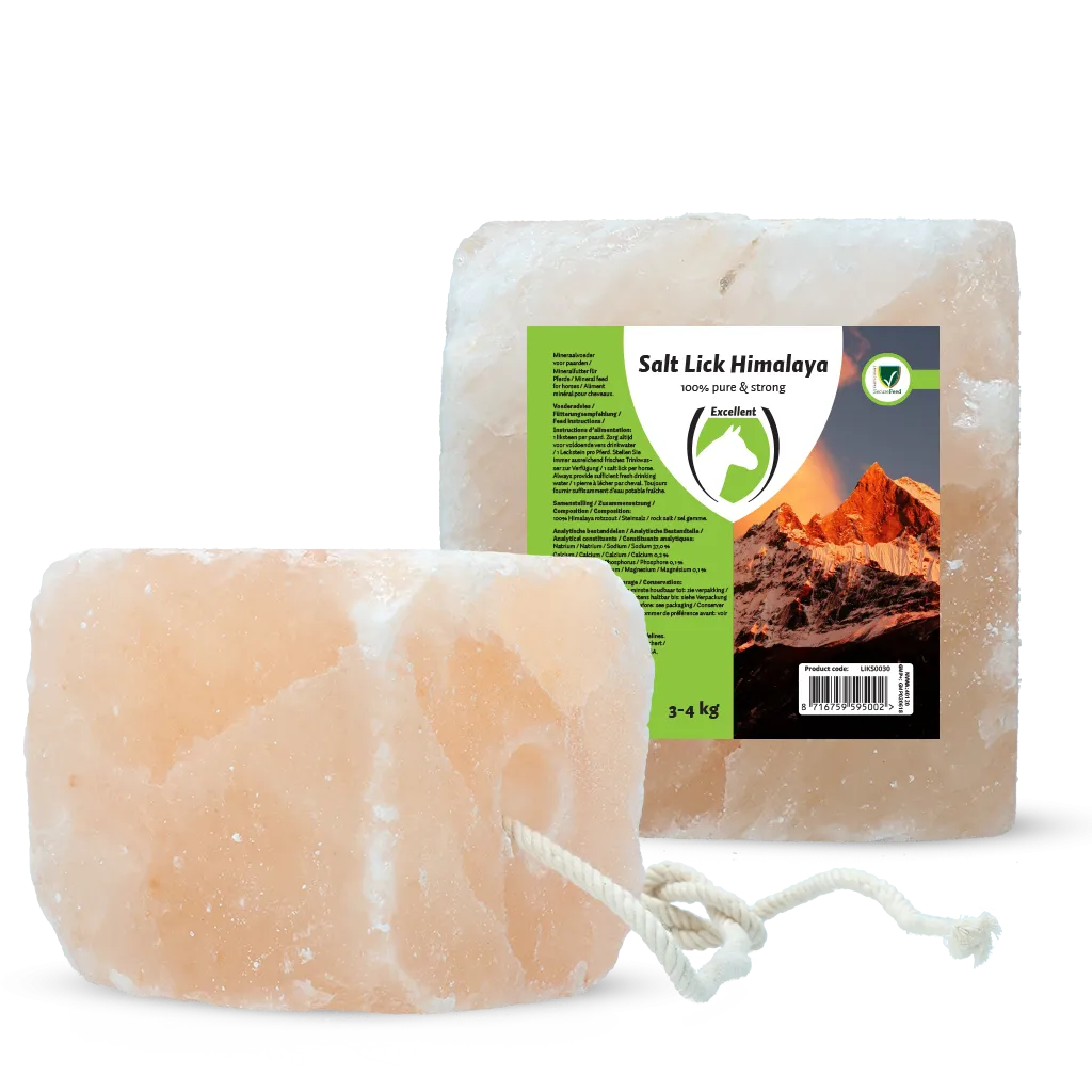 Excellent Horse Salt Lick Himalaya 3-4 kg (Mit Seil)