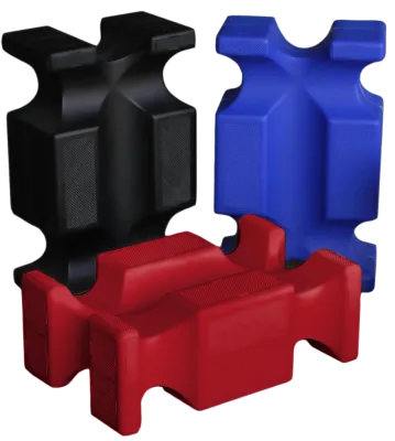 Hindernisblock Kunststoff Schwarz