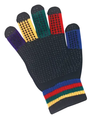 Reithandschuh Magic Grippy Regenbogen Kinder