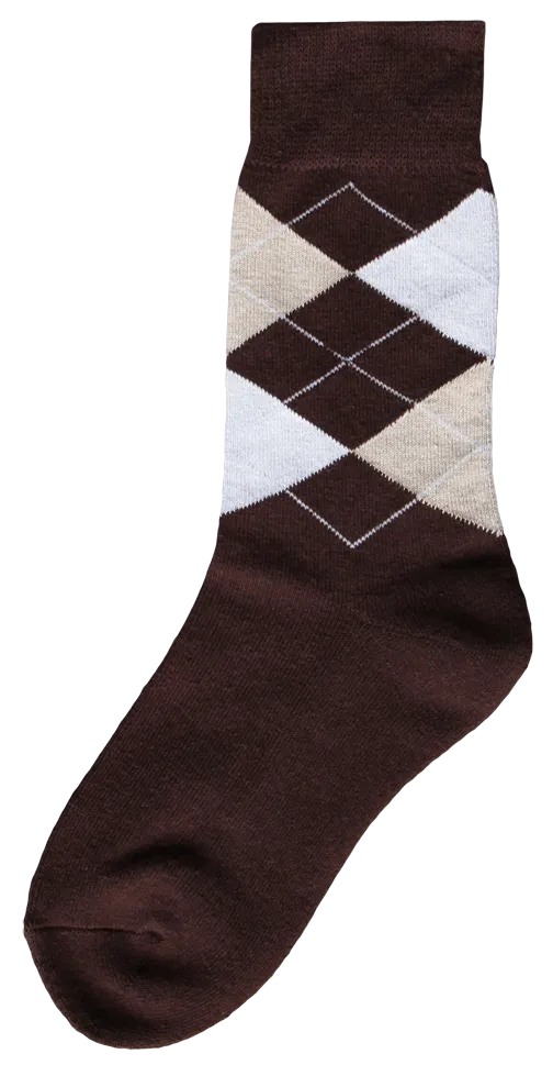 Reitersocke braun/beige/weiß 43-46