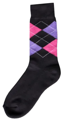 Reitersocke d.grau/beige/violett 43-46