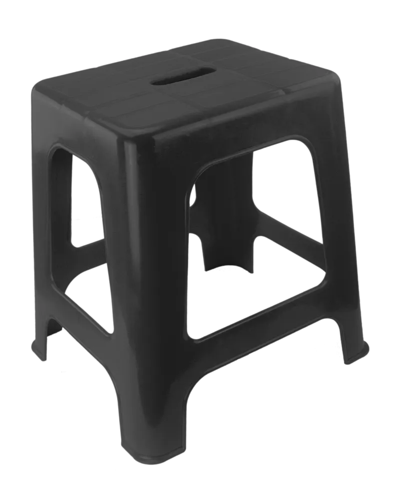 Aufstieghilfe und Sitz Schwarz