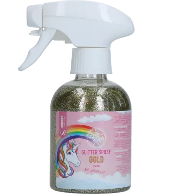 Lucky Horse Unicorn Glitzerspray Gold