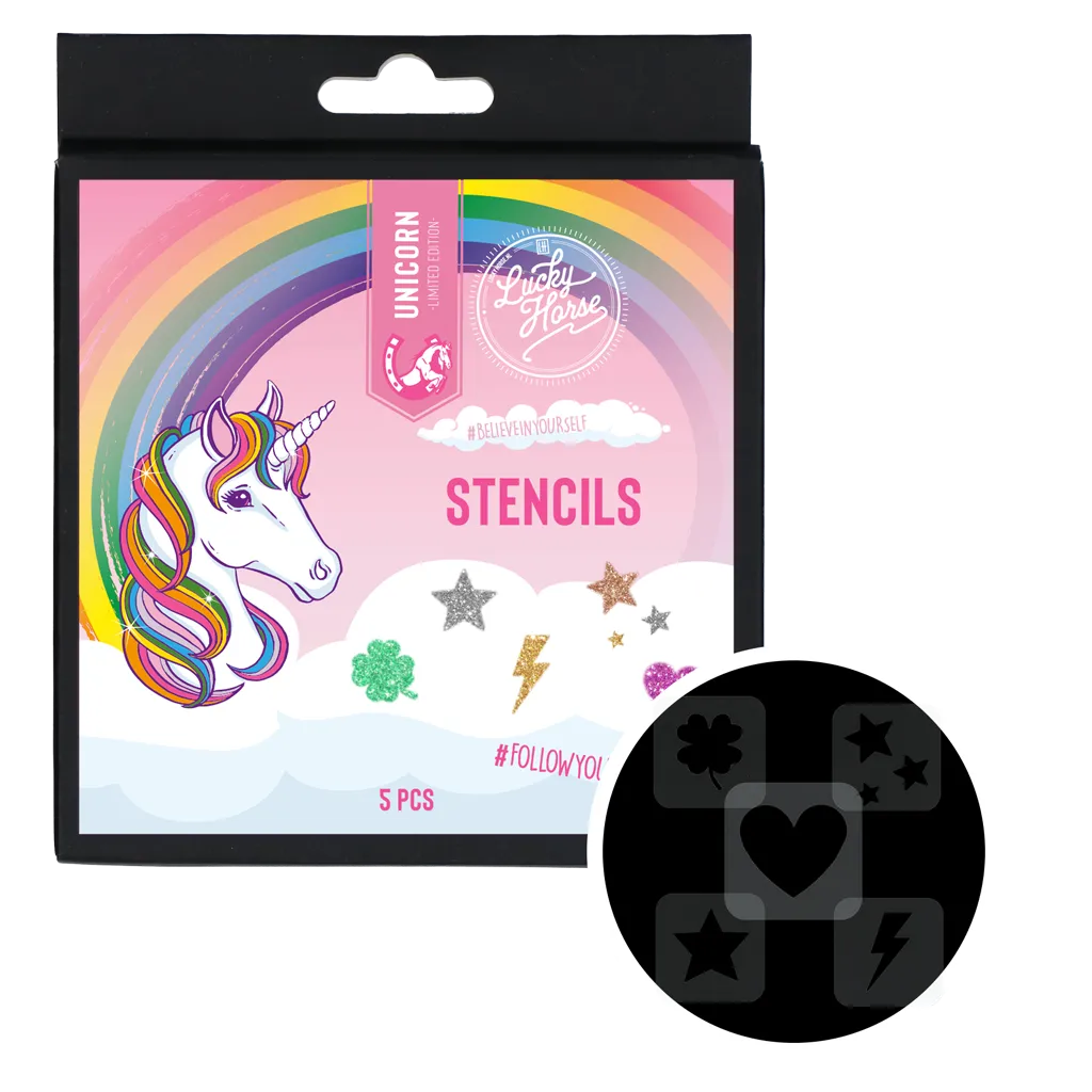 Lucky Horse Stencils 5 Stück