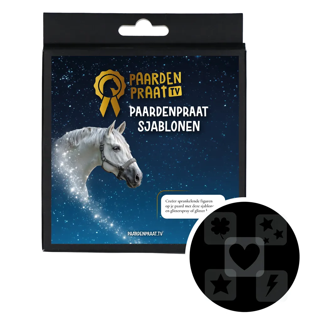 Paardenpraat TV Sjablonen 5 Stück