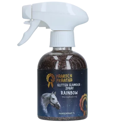 Paardenpraat TV Glitter Glamour Spray Regenbogen