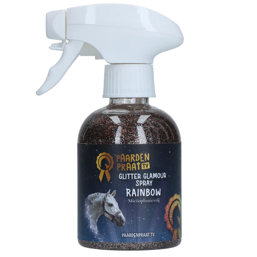 Paardenpraat TV Glitter Glamour Spray Regenbogen