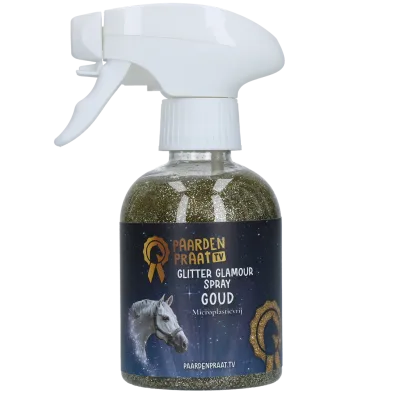 Paardenpraat TV Glitter Glamour Spray Gold