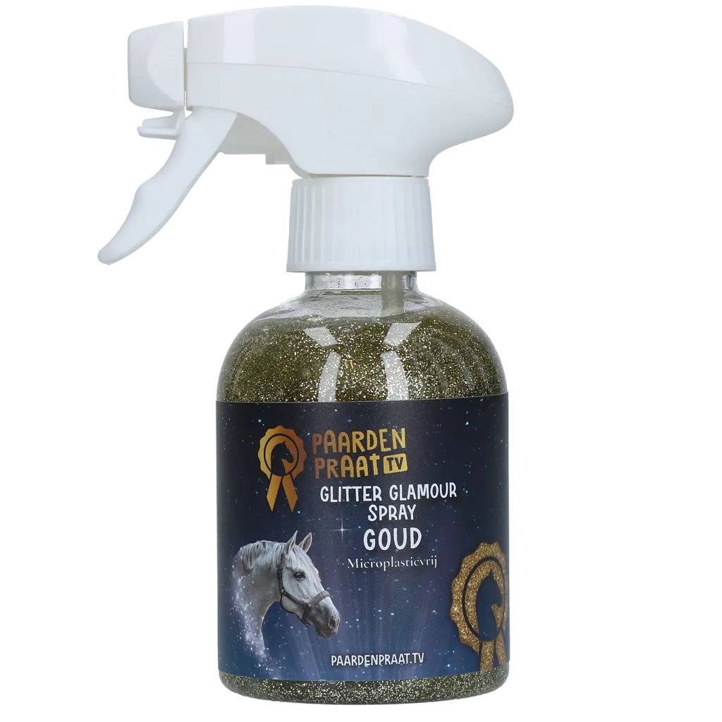 Paardenpraat TV Glitter Glamour Spray Gold