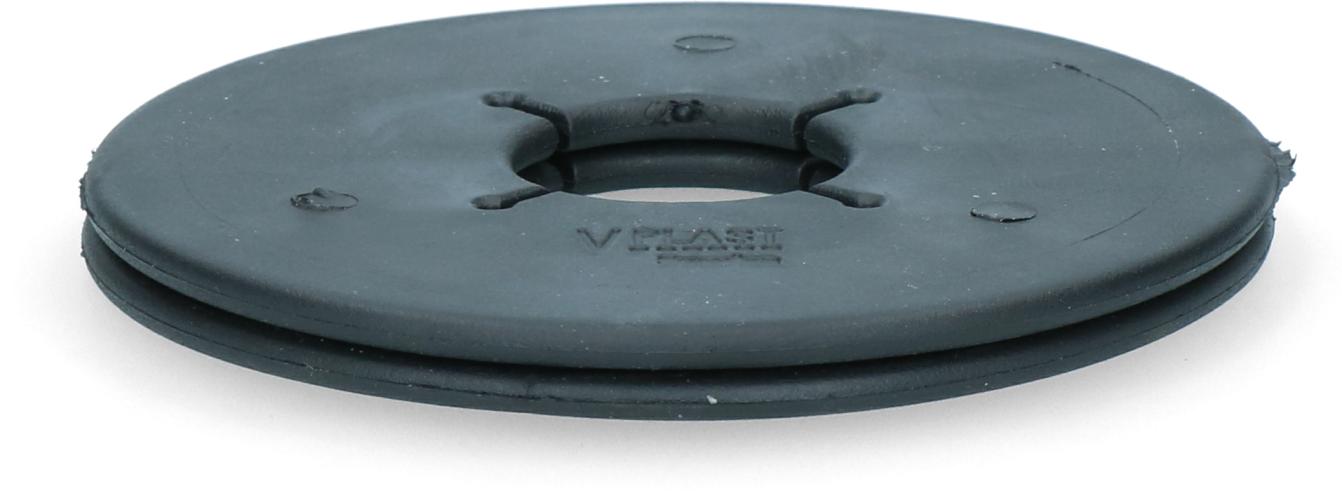 Gebisscheibe Pferd 90 mm Schwarz