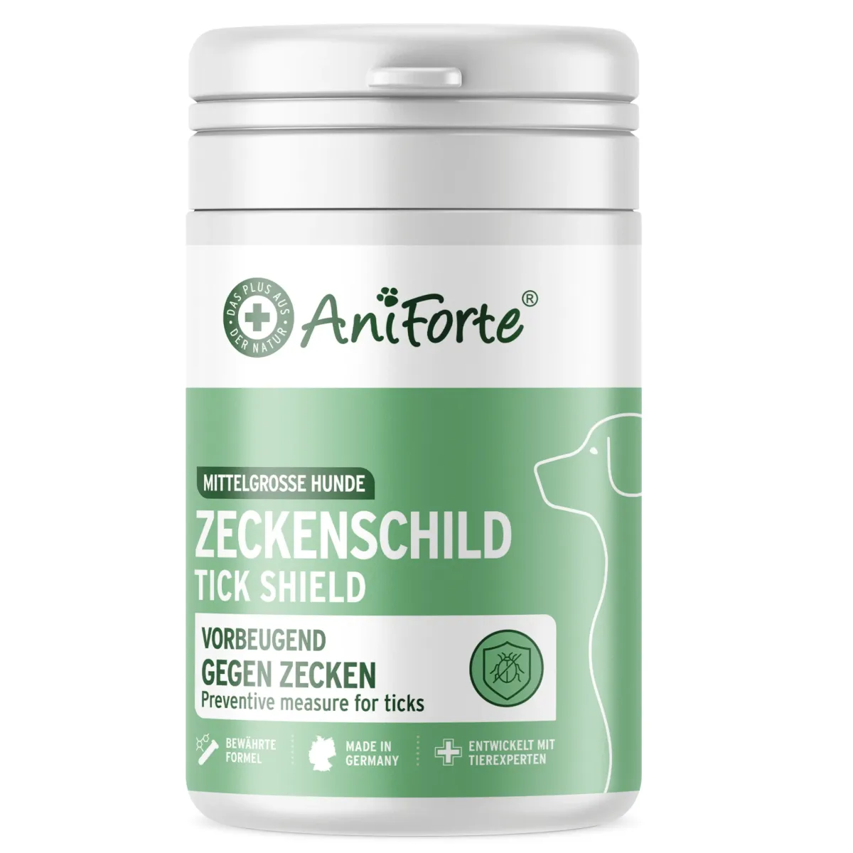AniForte® Zecken Schild Kapseln für mittel grosse Hunde