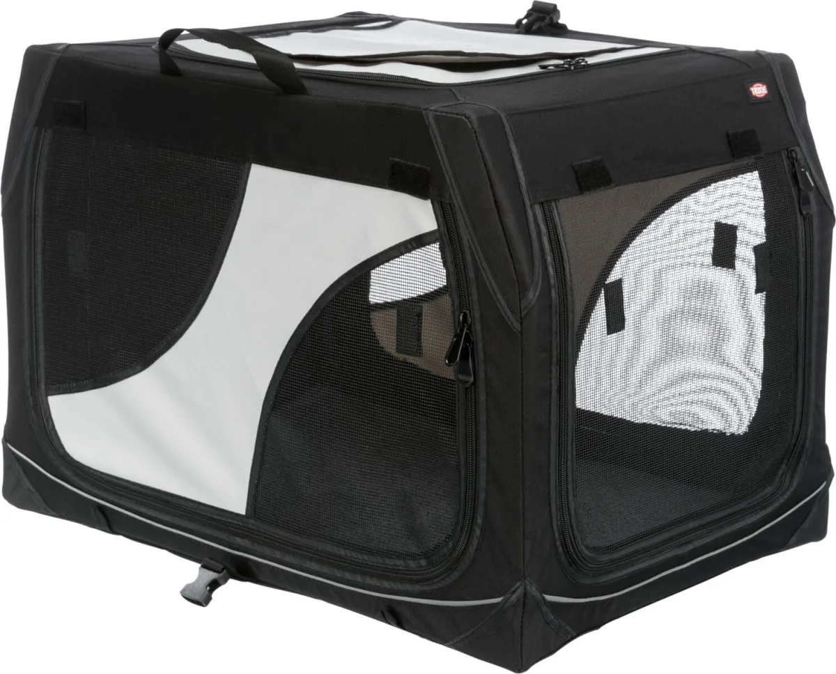 Transportbox für Hunde – Mobile Kennel Vario mit Metallrahmen 61x43x40