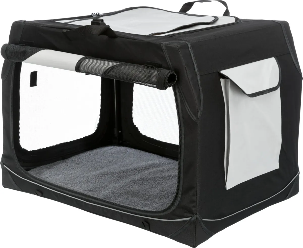 Transportbox für Hunde – Mobile Kennel Vario mit Metallrahmen 61x43x40