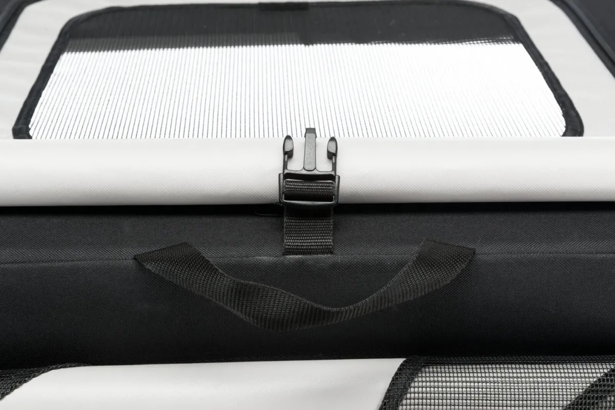 Transportbox für Hunde – Mobile Kennel Vario mit Metallrahmen 61x43x40