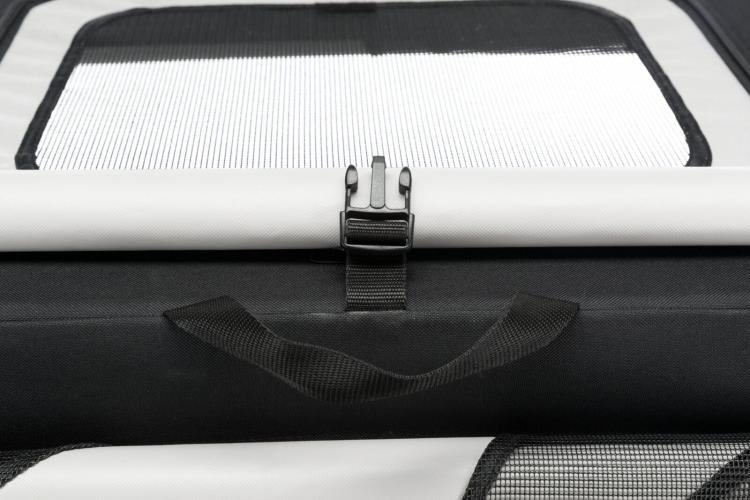Transportbox für Hunde – Mobile Kennel Vario mit Metallrahmen 61x43x40