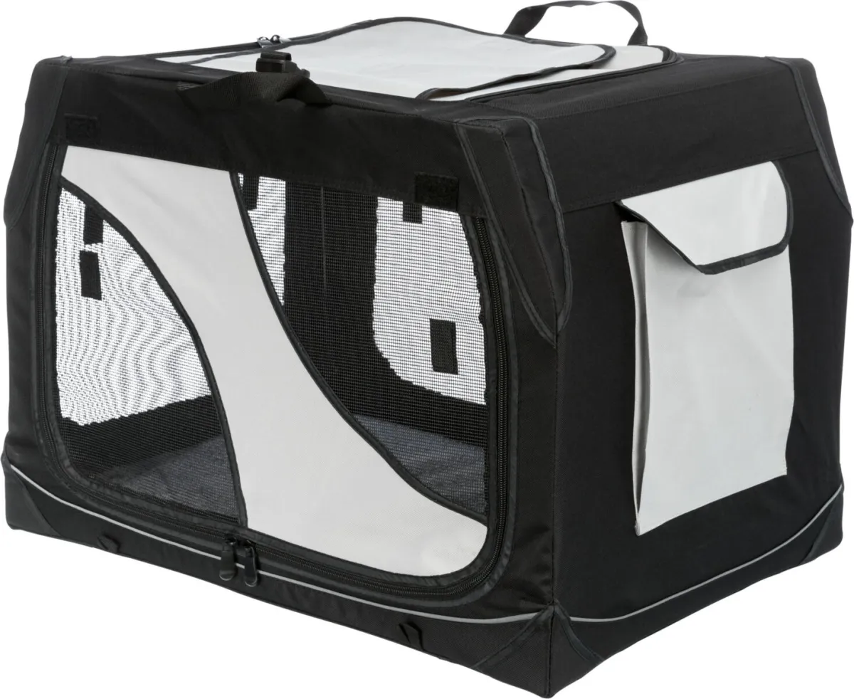 Transportbox für Hunde – Mobile Kennel Vario mit Metallrahmen 76x48x51cm