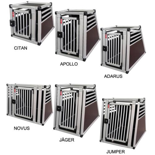 Hundebox Alu "JÄGER",  H 67cm,  B 50cm,  T 80cm, Hundebox