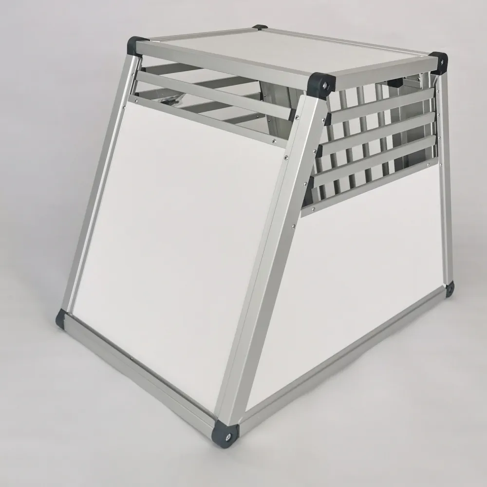 Stosstangenschutz zu Hundebox Alu "ADARUS",  H 58cm,  B 50cm,  T 73cm