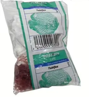 Lebendfutter: Tubifex 90ml lebend in PE-Beutel (nur Abholung)