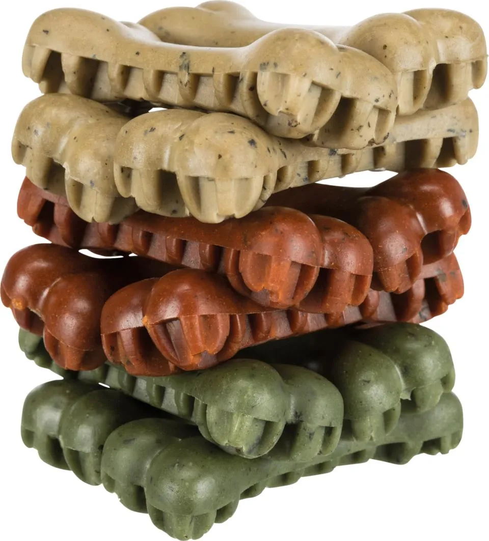 Unverpackt: Veggie Knochen mittel Denta Fun Veggie Honey Comb Bone m.Seealgen 12cm, 58g Stück
