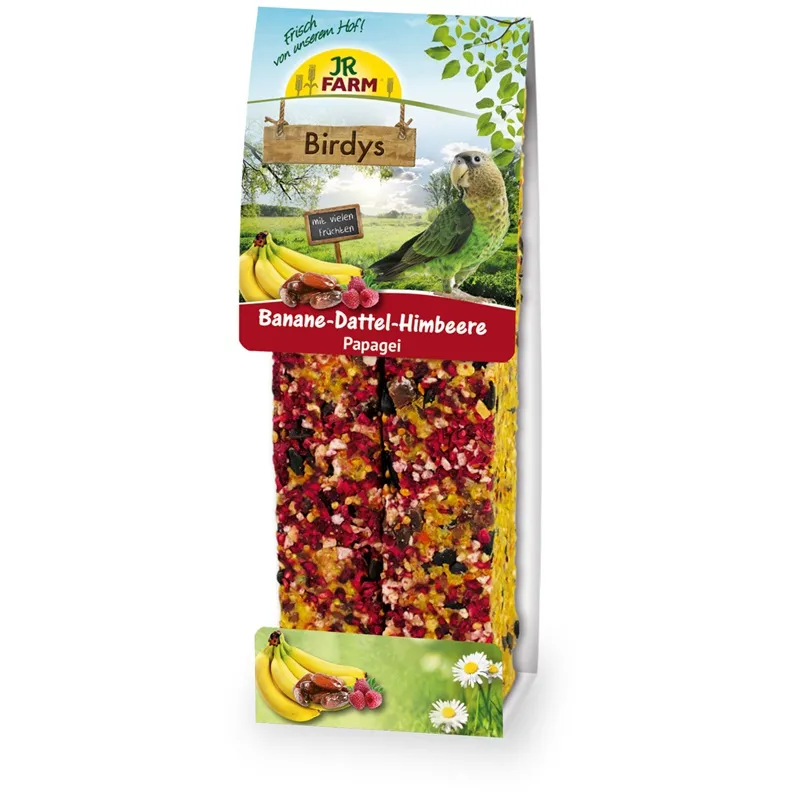 JR Farm Birds Snacks Papagei Banane Dattel 2 St.