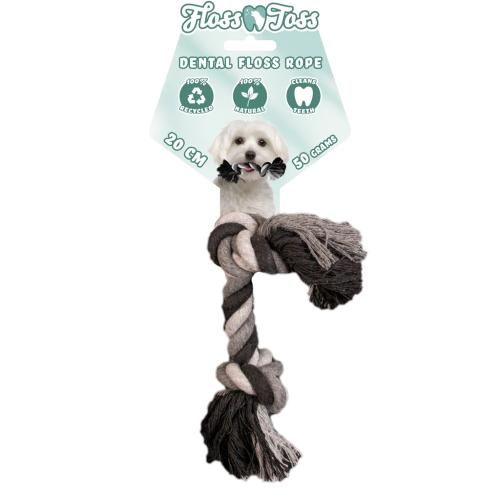 Floss Toss Dental Rope 2 Knot - 20 cm