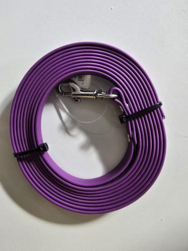 Biothane Schleppleine für Hunde – wasserfest, aubergine 3 m / 9 mm