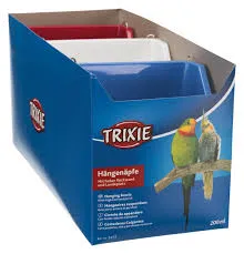 TRIXIE Hängenapf mit Drahthalter Kunststoff 200 ml 11 × 9 cm