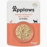 Applaws Pouch Hühnerbrust in Brühe 70 g – Natürlicher Katzenbeutel mit 75 % Huhn