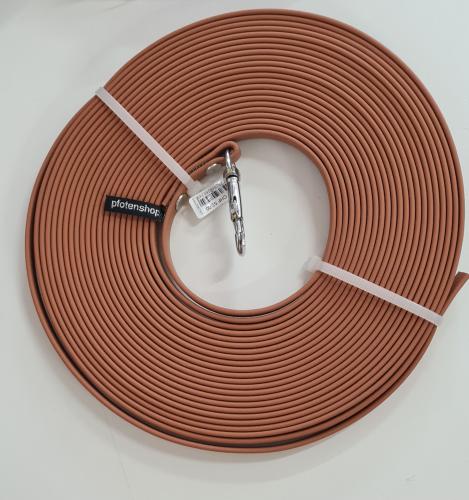 Biothan Schleppleine 10m 9mm hellbraun ohne Handschlaufe