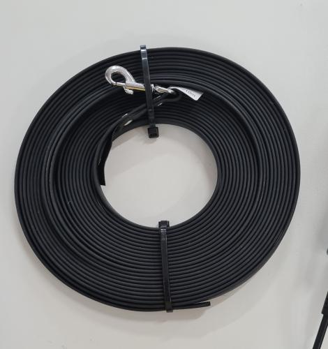 Leine Biothan, Schleppleine, Fährtenleine 1 - 10m, wasserfest schwarz 10mm/10m,