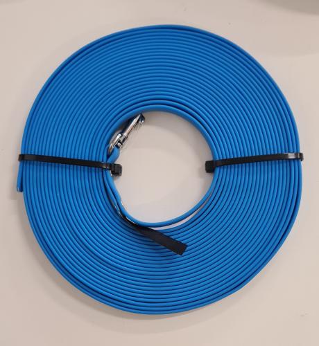 Biothan Schleppleine 10m 10mm hellblau ohne Handschlaufe