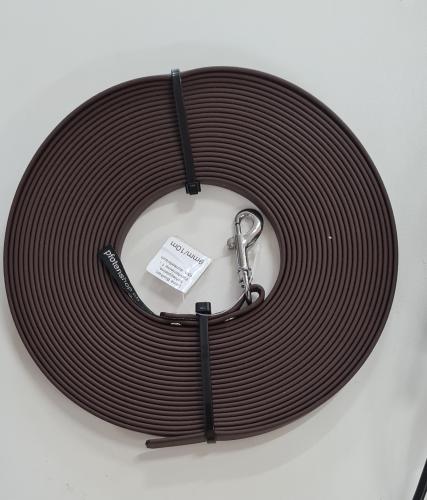 Biothan Schleppleine 10m 9mm dunkelbraun ohne Handschlaufe